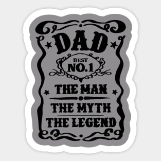 Dad  The Man Myth Legend t-shirt Sticker